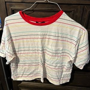 Striped cropped tshirt